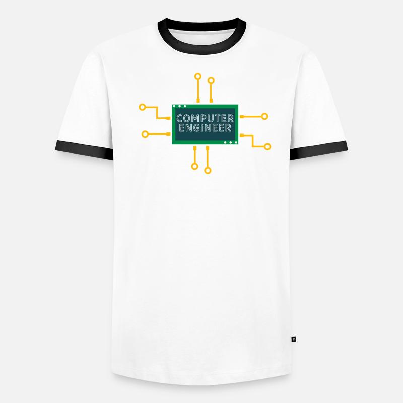 Computer engineer nerd computer science informatics Men's Ringer Shirt
