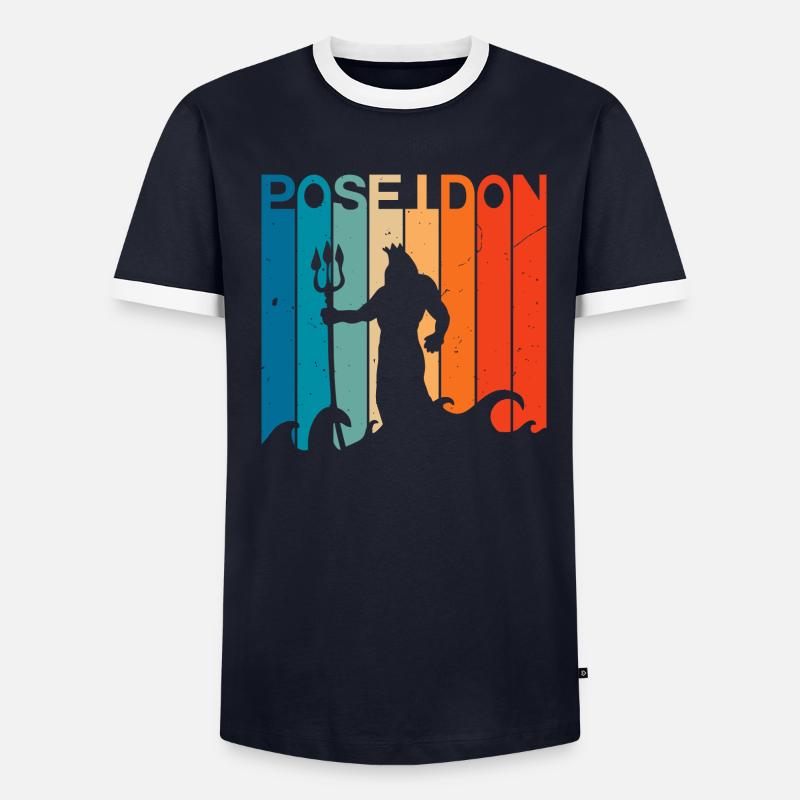 Graphique Poséidon T-shirt contrasté Homme