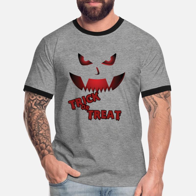 Süßes oder Saures Männer Kontrast-T-Shirt