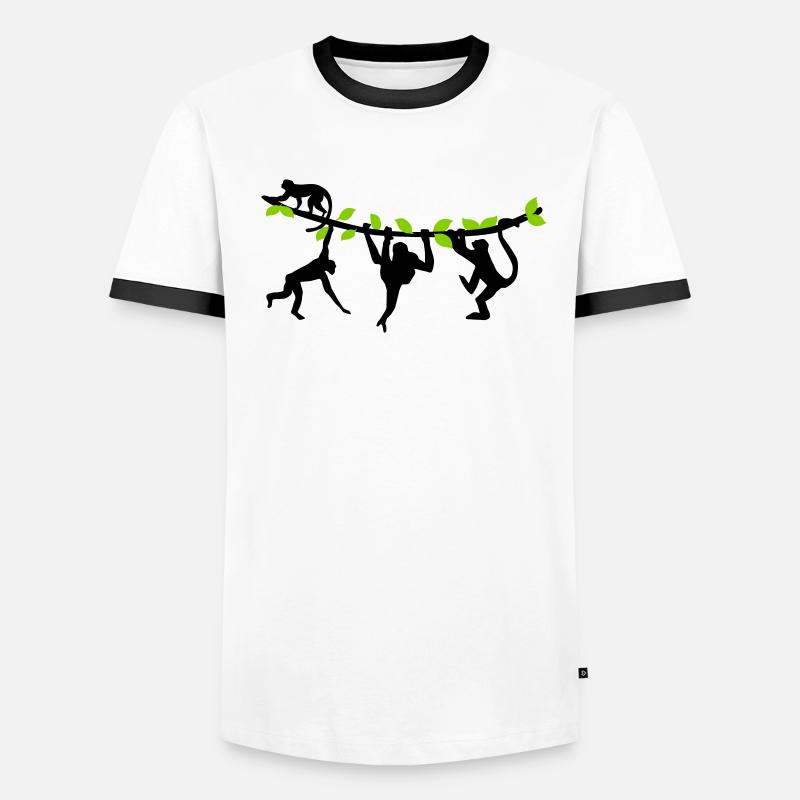 climbing monkeys - monkey Men's Ringer Shirt