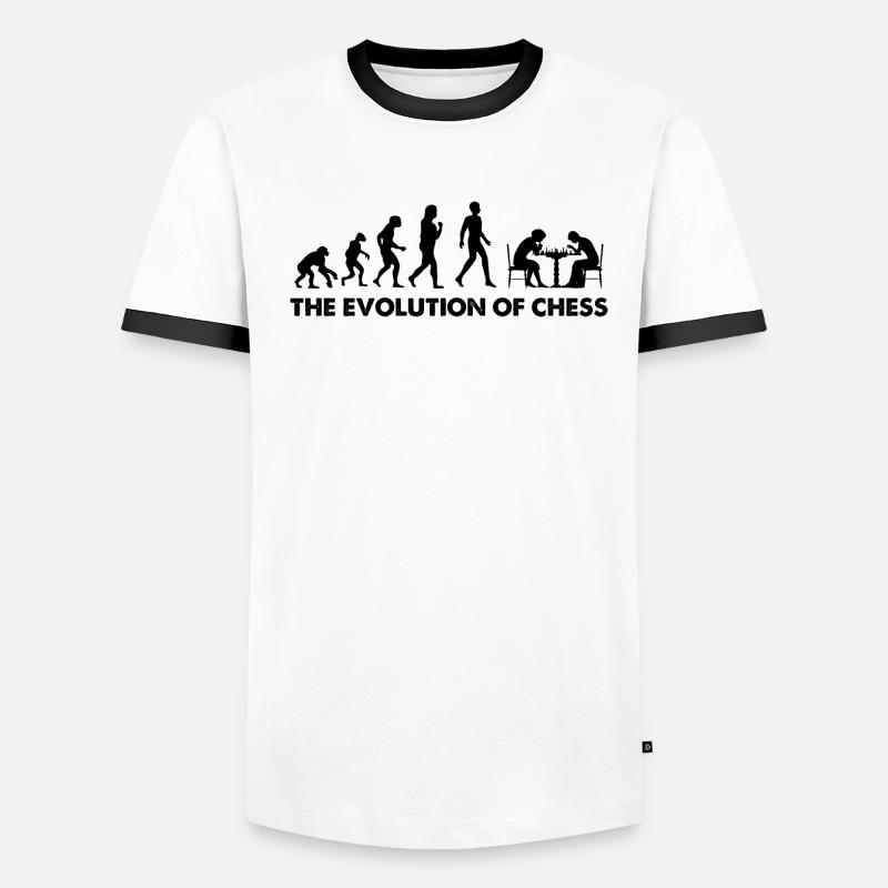 L’évolution des échecs T-shirt contrasté Homme