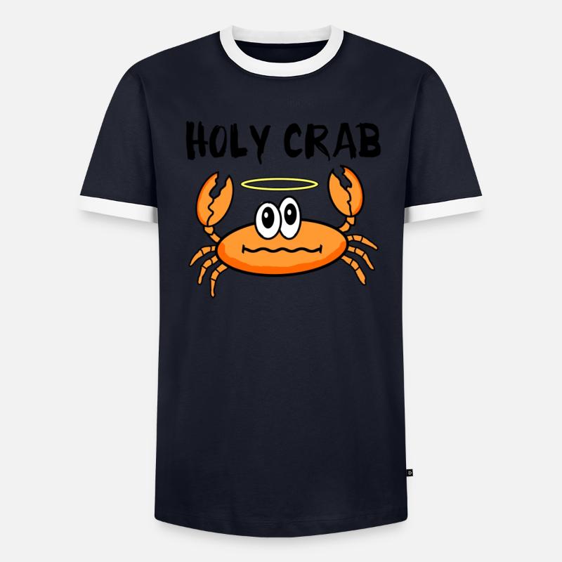 Heilige Krabbe Männer Kontrast-T-Shirt