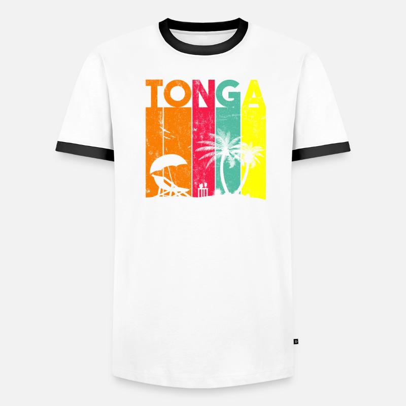 tonga, vintage polynesian tonga Men's Ringer Shirt