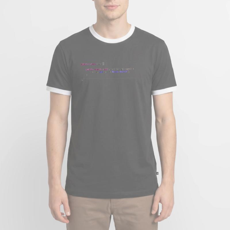Java Hello World! Geschenkidee Männer Kontrast-T-Shirt