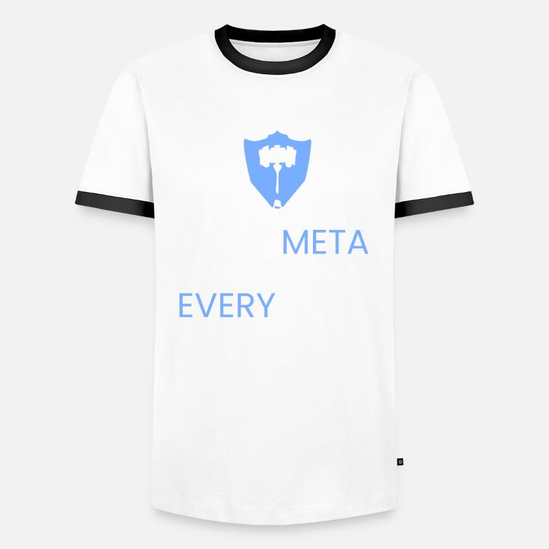 Tank Meta defeats everything Men's Ringer Shirt