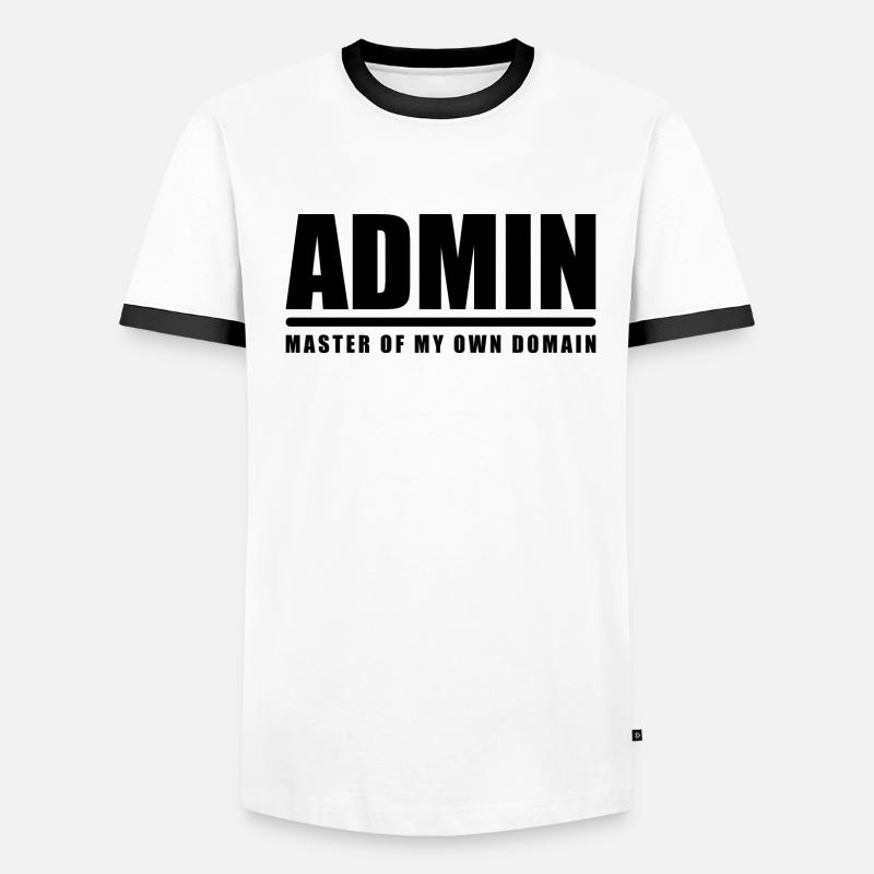 Admin administrator domain master master website Men's Ringer Shirt