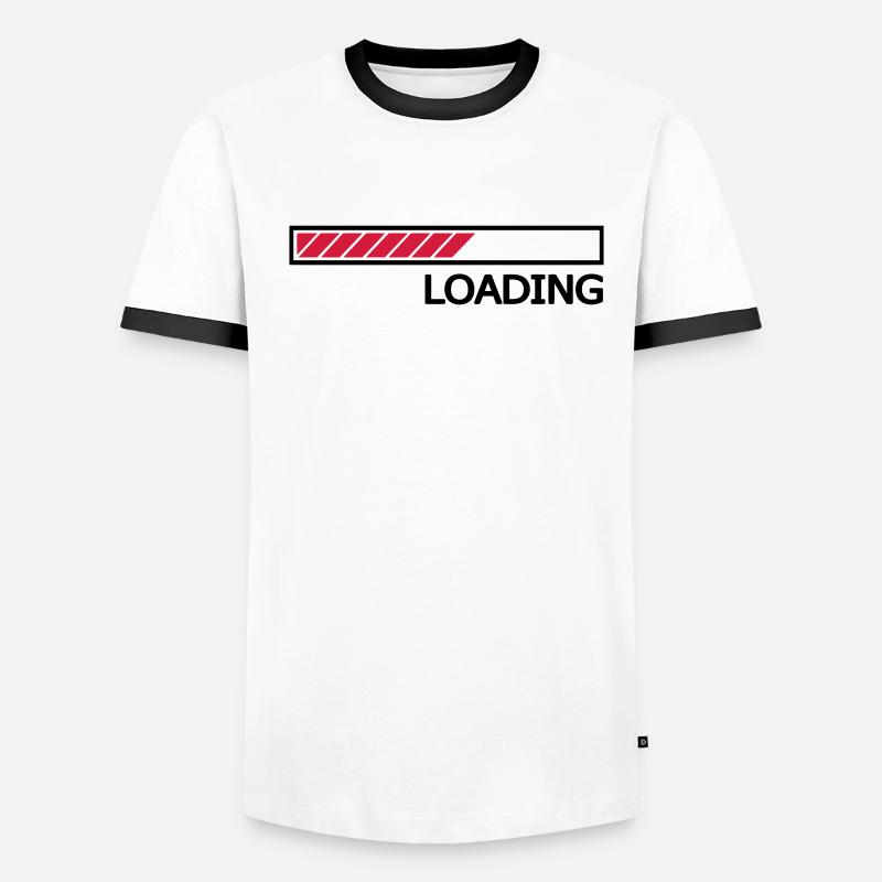 Loading Ladebalken Loading Bar Männer Kontrast-T-Shirt