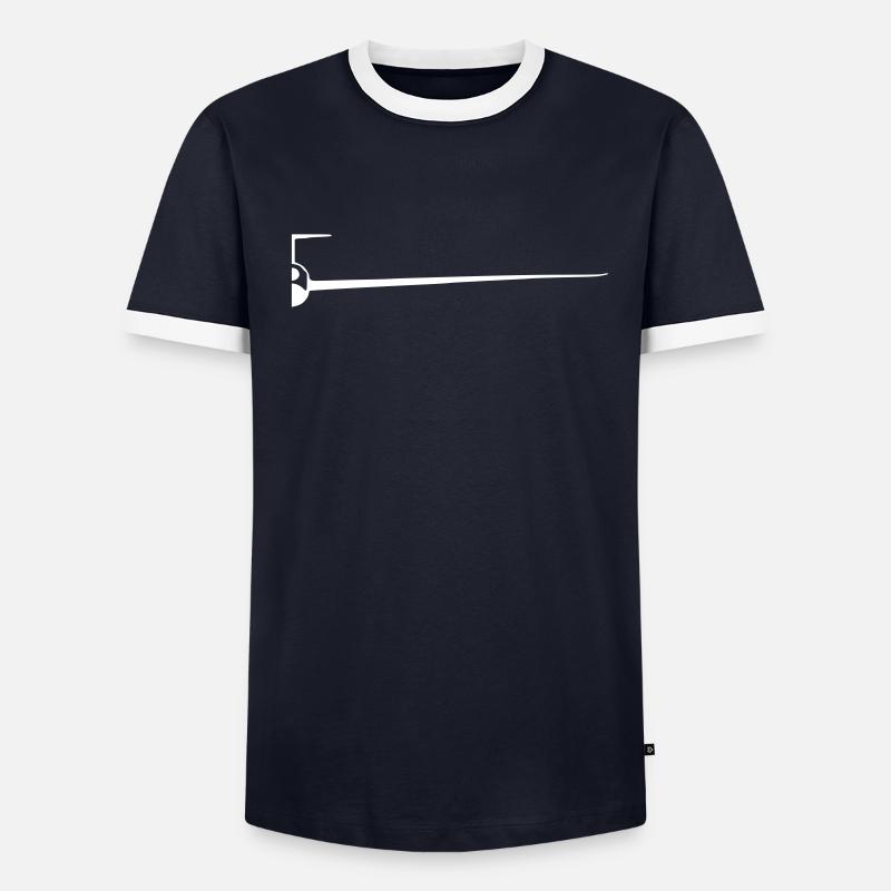 sf_halb Männer Kontrast-T-Shirt