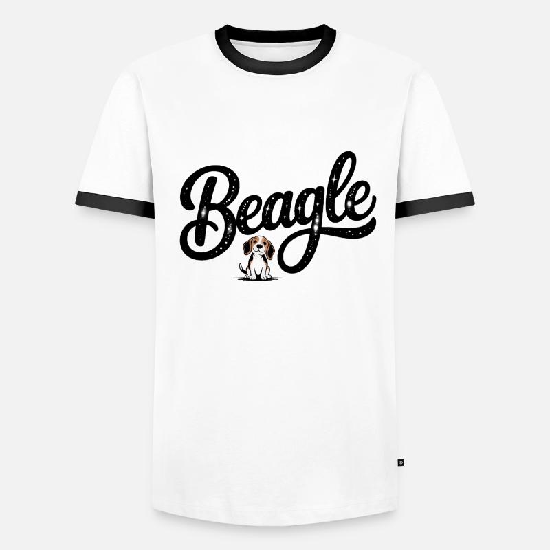 Beagle - Conception de chien de compagnie T-shirt contrasté Homme