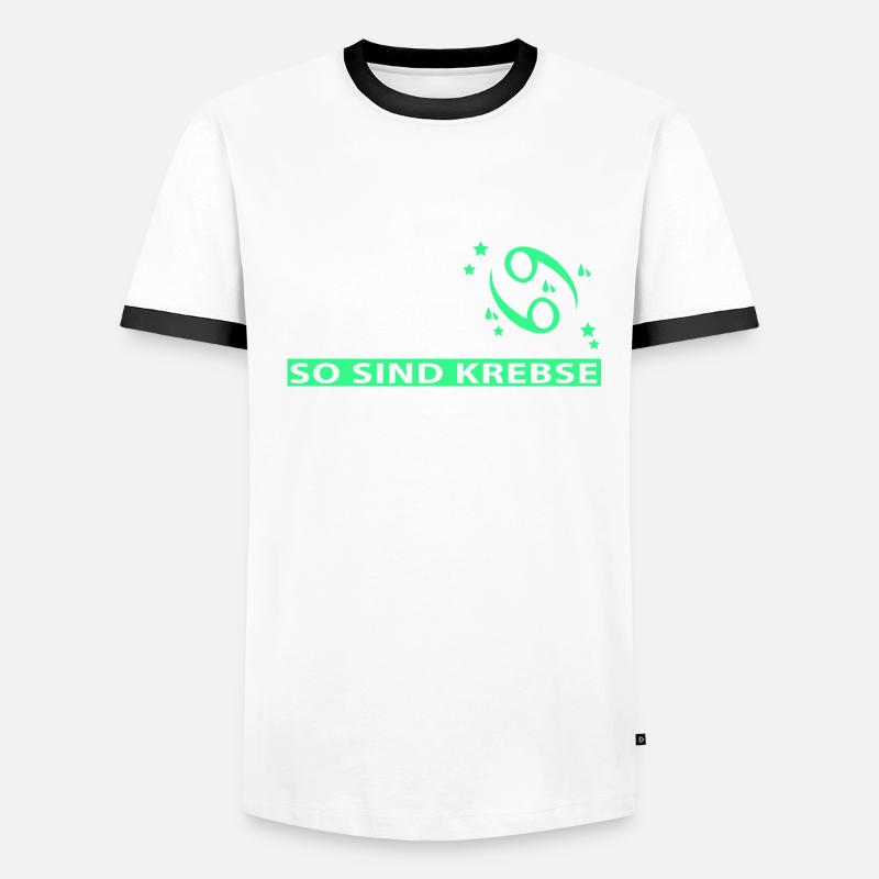 Sternzeichen Krebs - Eigenschaften Männer Kontrast-T-Shirt