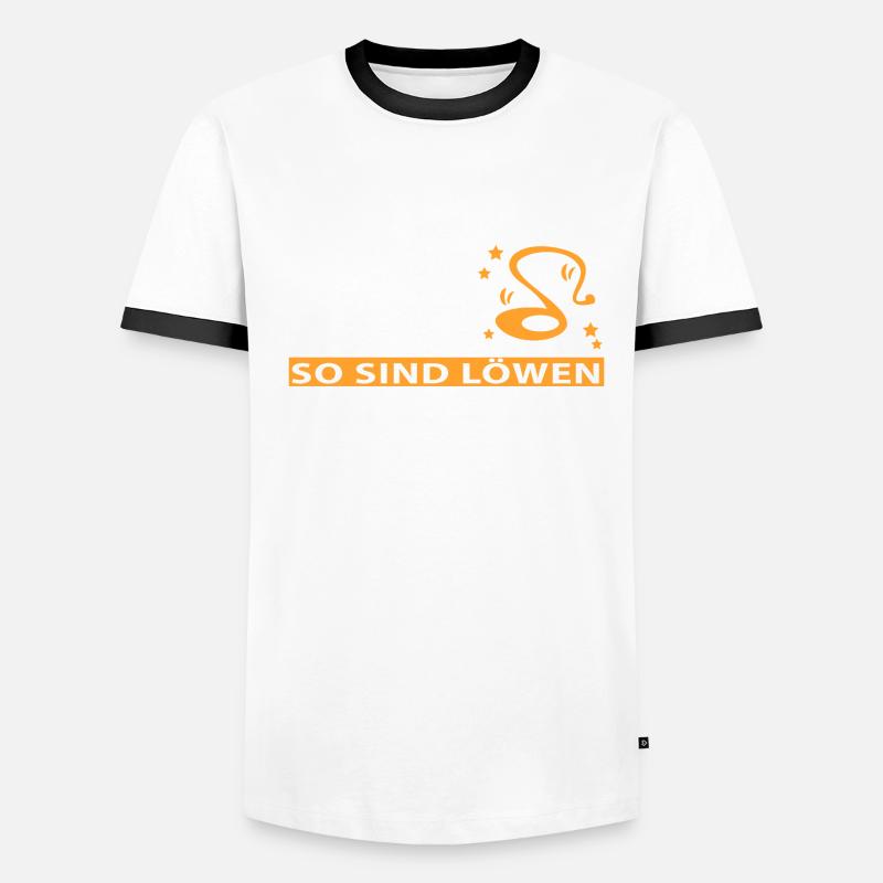 Sternzeichen Löwe - Eigenschaften Männer Kontrast-T-Shirt