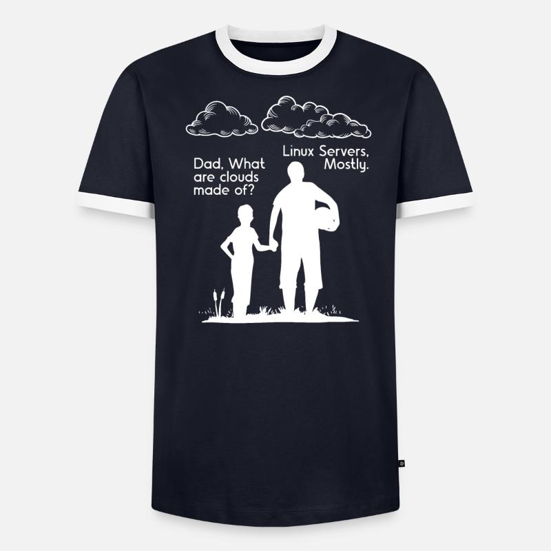Qu’est-ce que les nuages faits de logiciels de programmation drôle T-shirt contrasté Homme