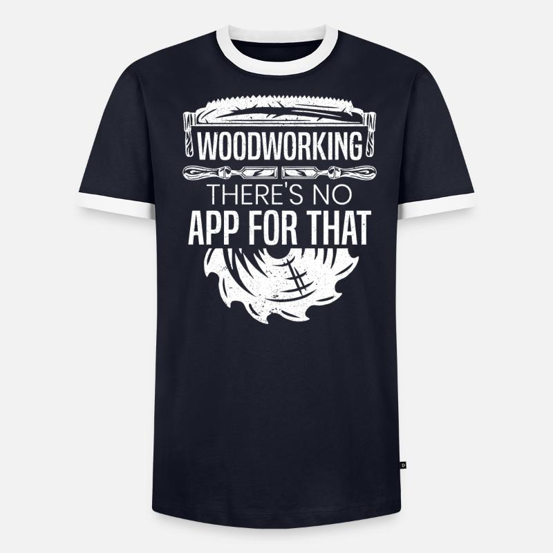 Travail du bois Il n’y a pas d’application pour ce menuisier T-shirt contrasté Homme