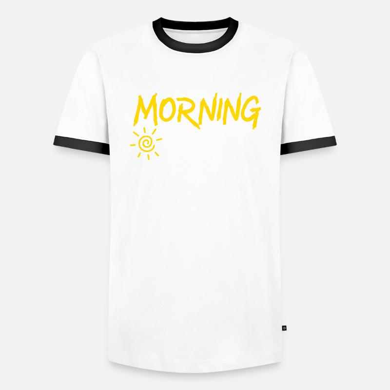 Blâmer l’employé du quart de travail du matin T-shirt contrasté Homme