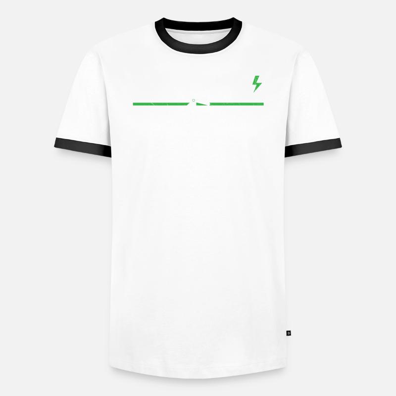 Plug Into Wind Renewable Energy Windtech Windmill Men's Ringer Shirt