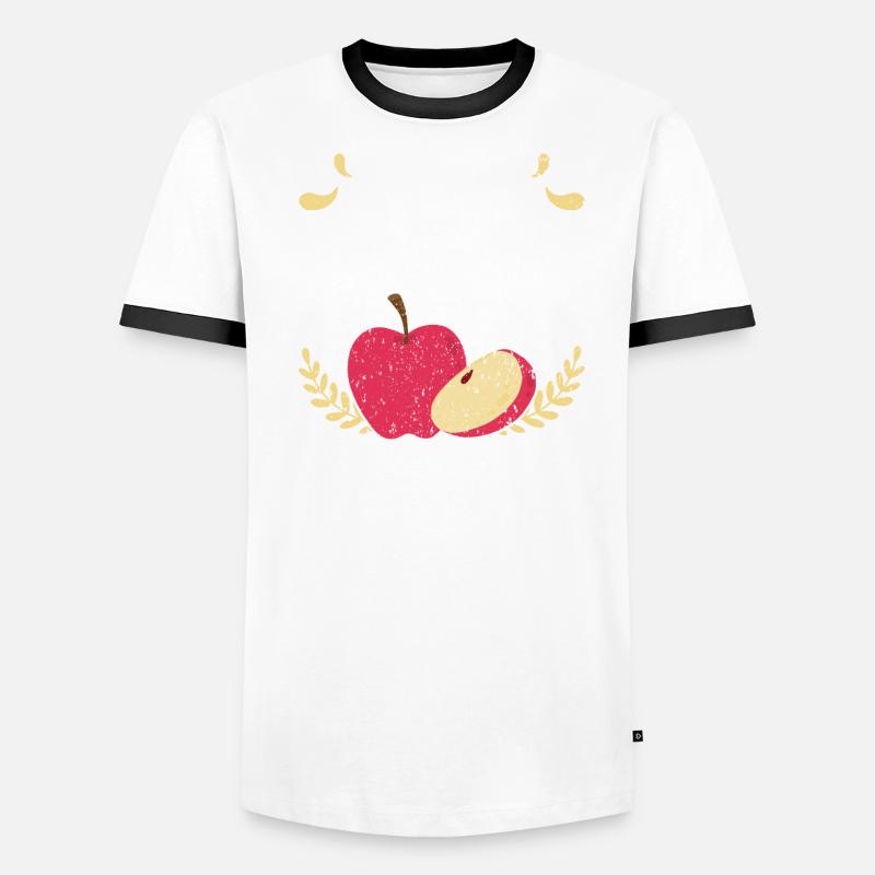 Apple Picking Squad Apple Fruit Lover Apple Tree Men's Ringer Shirt