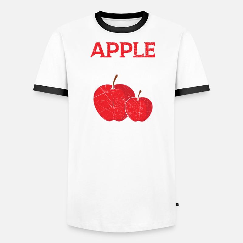 Apple Picking Squad Apple Fruit Lover Apple Tree Men's Ringer Shirt