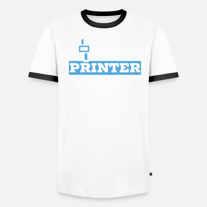 Rétraction de la buse d’impression 3D 3D Addict T-shirt contrasté Homme