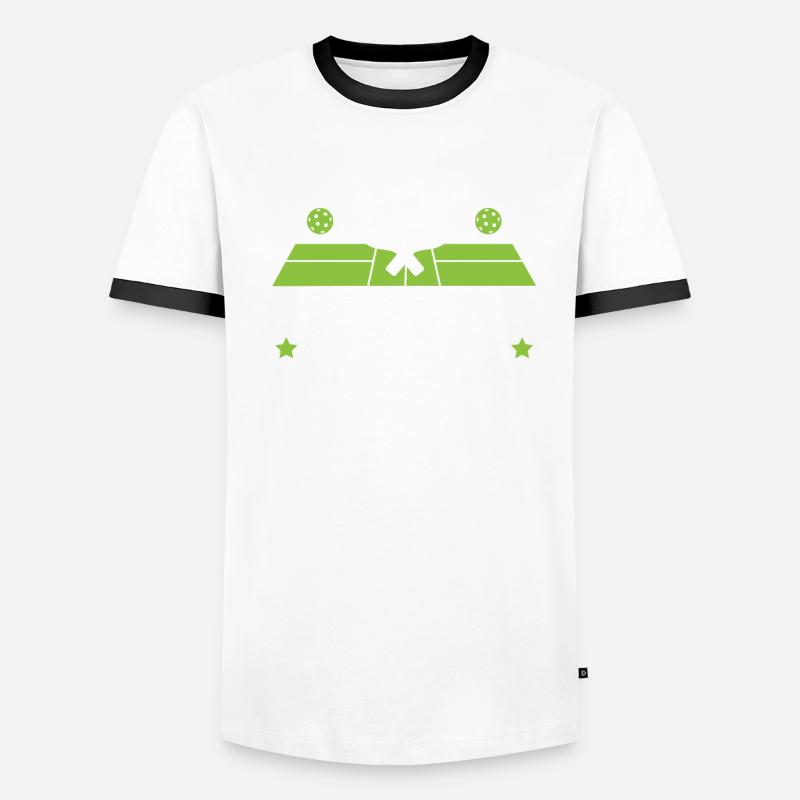 Bist du ein Dinker oder ein Banger Pickleball Spieler Männer Kontrast-T-Shirt