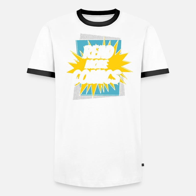 Read More Comics Comic Reader Fictional Characters Men's Ringer Shirt