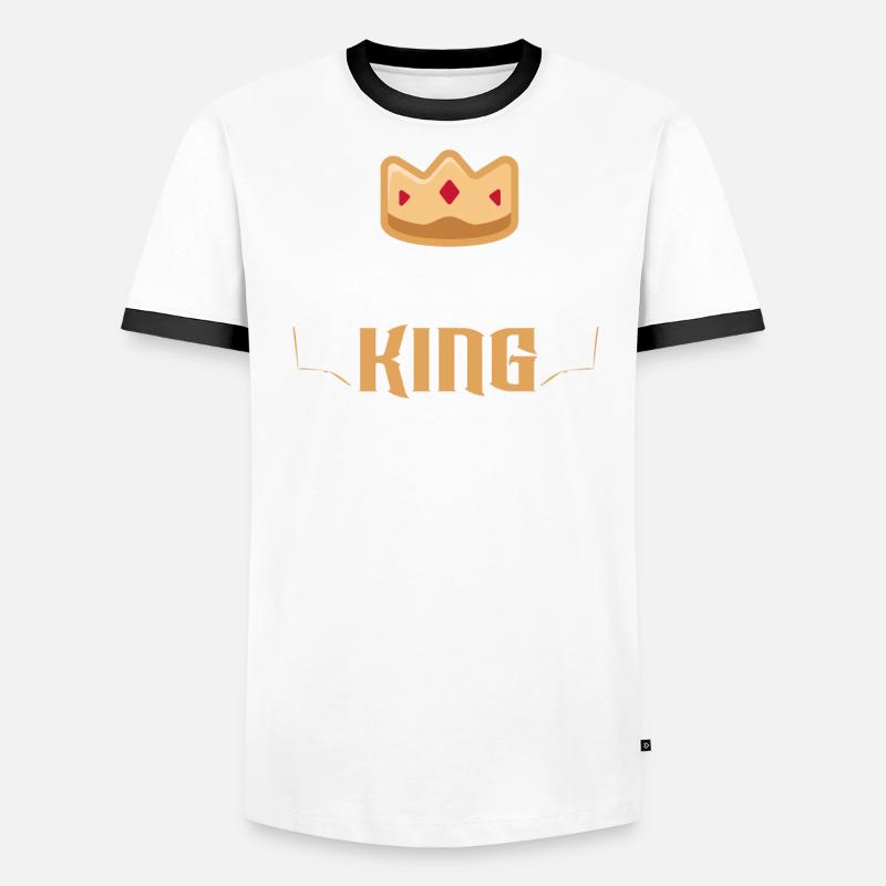Comics King Comic Reader Fictional Characters Men's Ringer Shirt