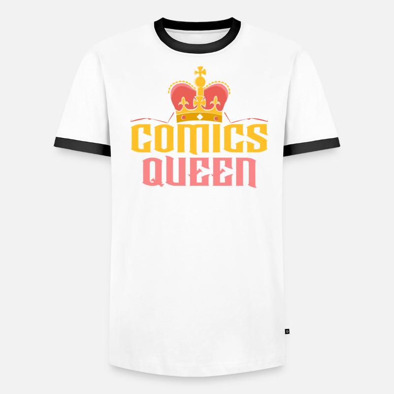 Comics Queen Comic Reader Fictional Characters Men's Ringer Shirt