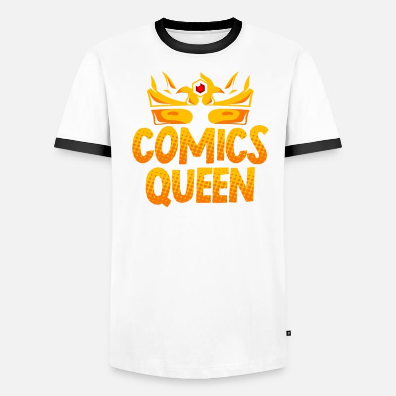 Comics Queen Comic Reader Fictional Characters Men's Ringer Shirt