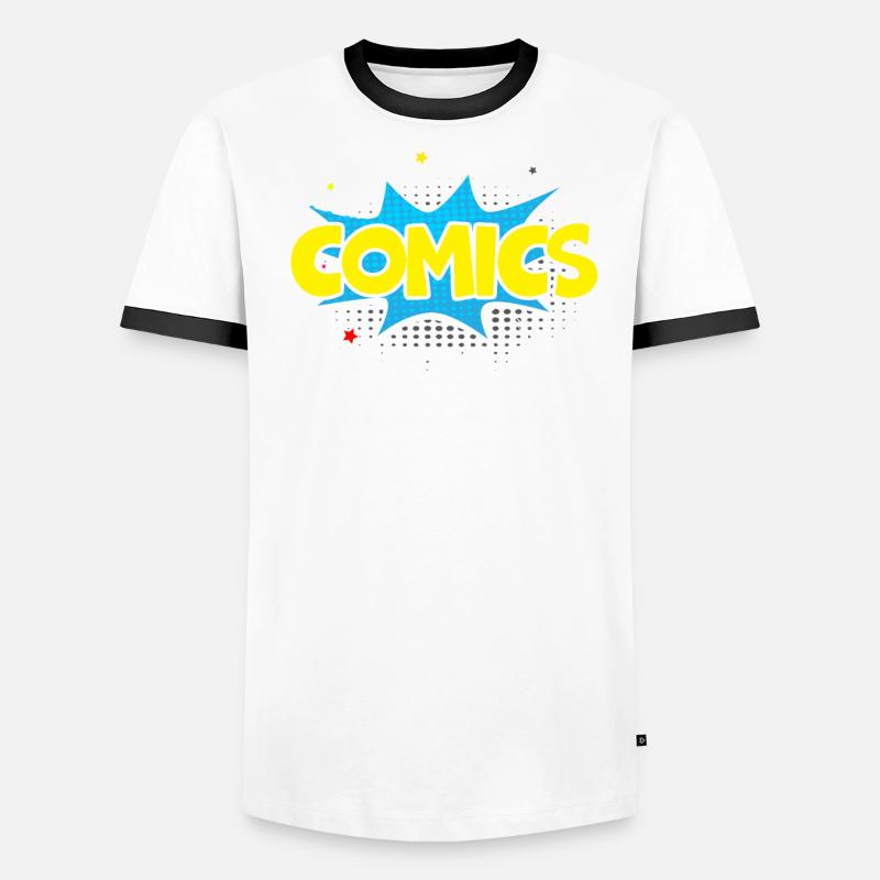 Comics Collector Comic Reader Fictional Characters Men's Ringer Shirt