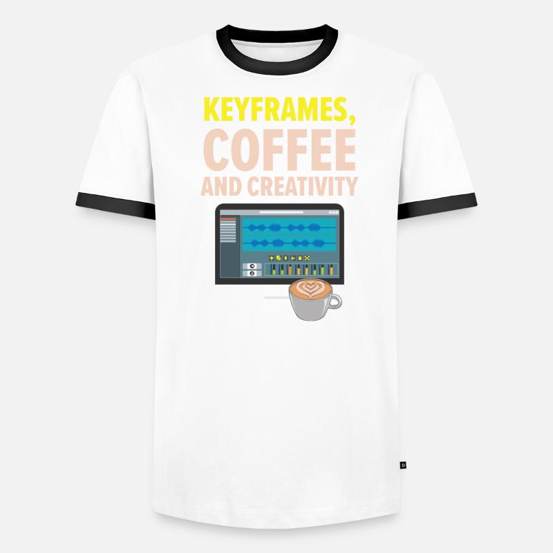 3d Animator Animate Key Frames Rendering Animation T-shirt contrasté Homme