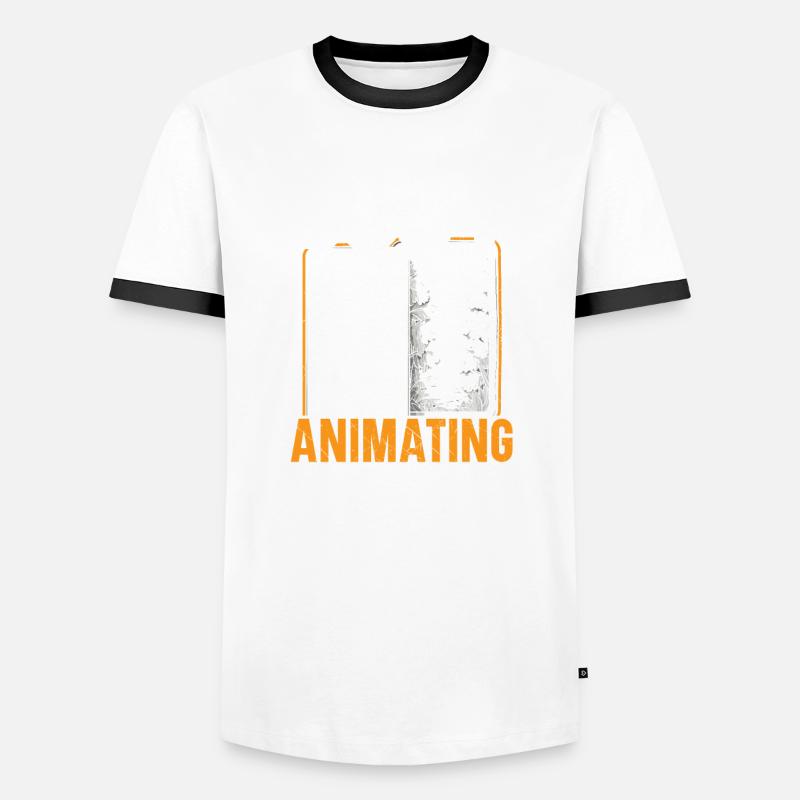 3d Animator Animate Key Frames Rendering Animation T-shirt contrasté Homme