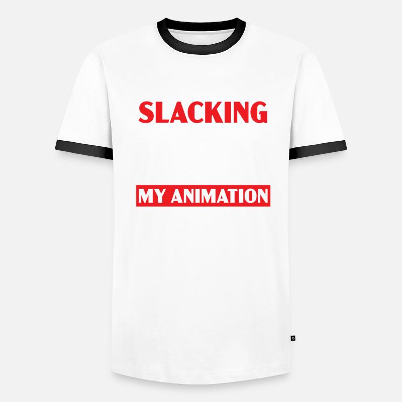 3d Animator Animate Key Frames Rendering Animation T-shirt contrasté Homme