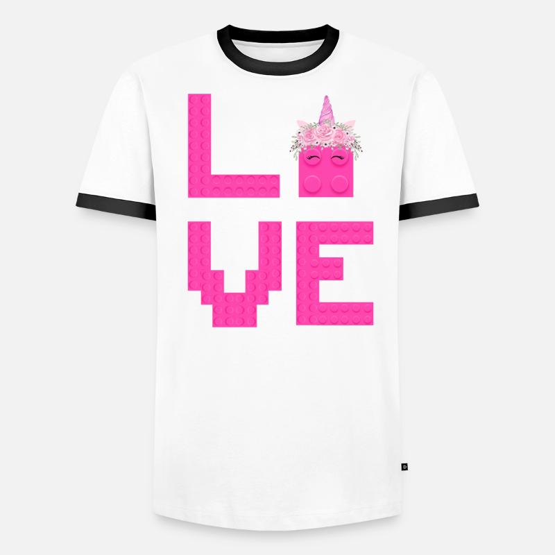 Maître constructeur Briques Blocs Jouer Blocs De Construction T-shirt contrasté Homme