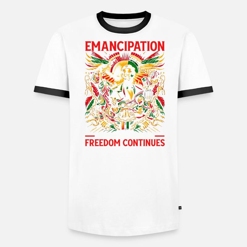 Emancipation Proclamation African Juneteenth Men's Ringer Shirt