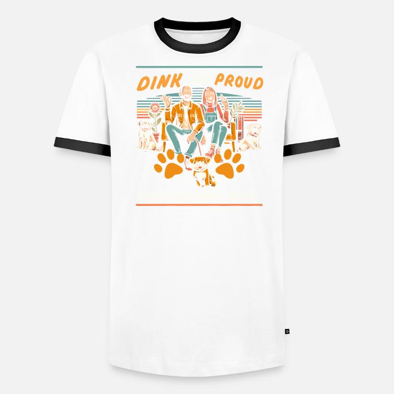 Doppeltes Einkommen Keine Kinder Ehe Ehepaar DINK Männer Kontrast-T-Shirt