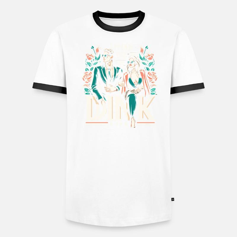 Doppeltes Einkommen Keine Kinder Ehe Ehepaar DINK Männer Kontrast-T-Shirt