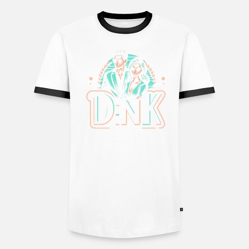 Doppeltes Einkommen Keine Kinder Ehe Ehepaar DINK Männer Kontrast-T-Shirt