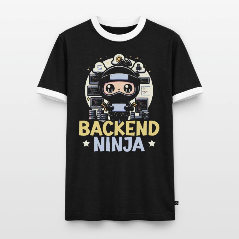 Backend-Entwickler Programmierung Softwareprogrammierer Männer Kontrast-T-Shirt