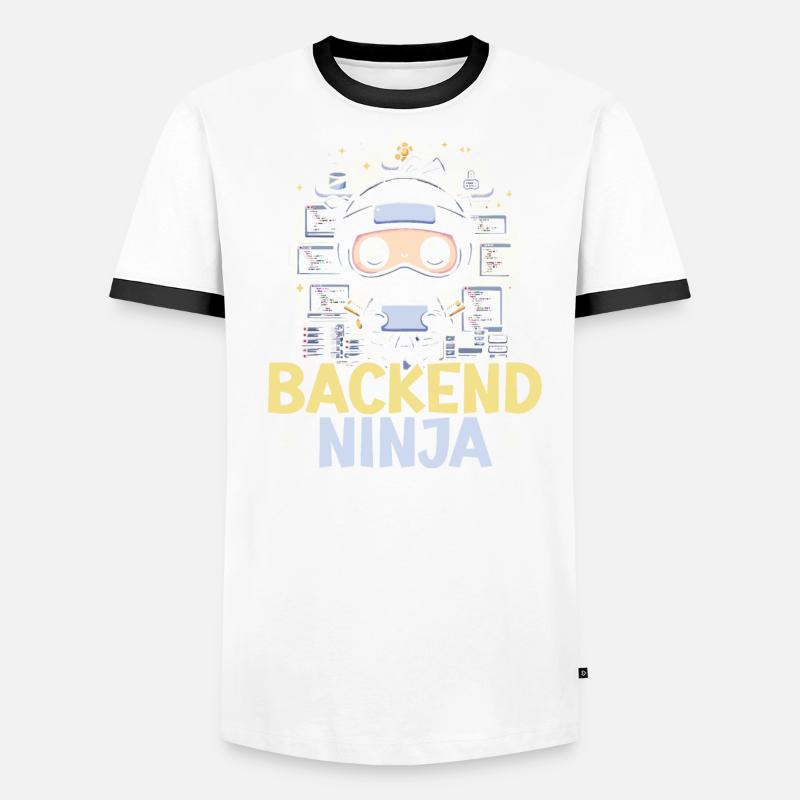 Backend-Entwickler Programmierung Softwareprogrammierer Männer Kontrast-T-Shirt