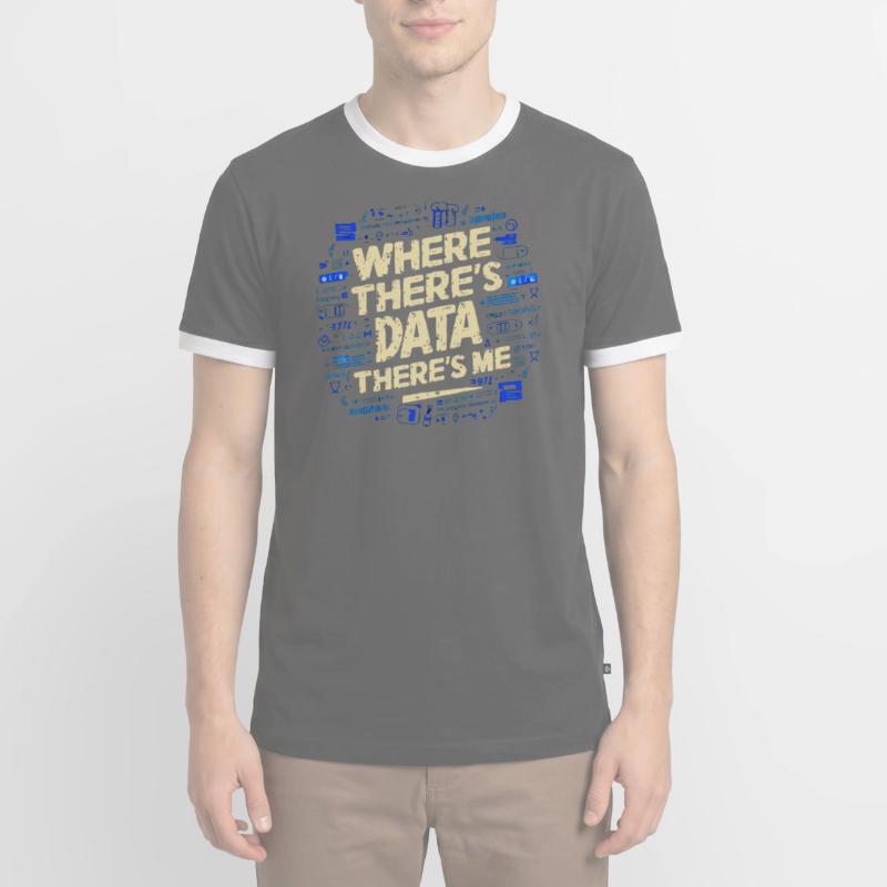 Backend-Entwickler Programmierung Softwareprogrammierer Männer Kontrast-T-Shirt
