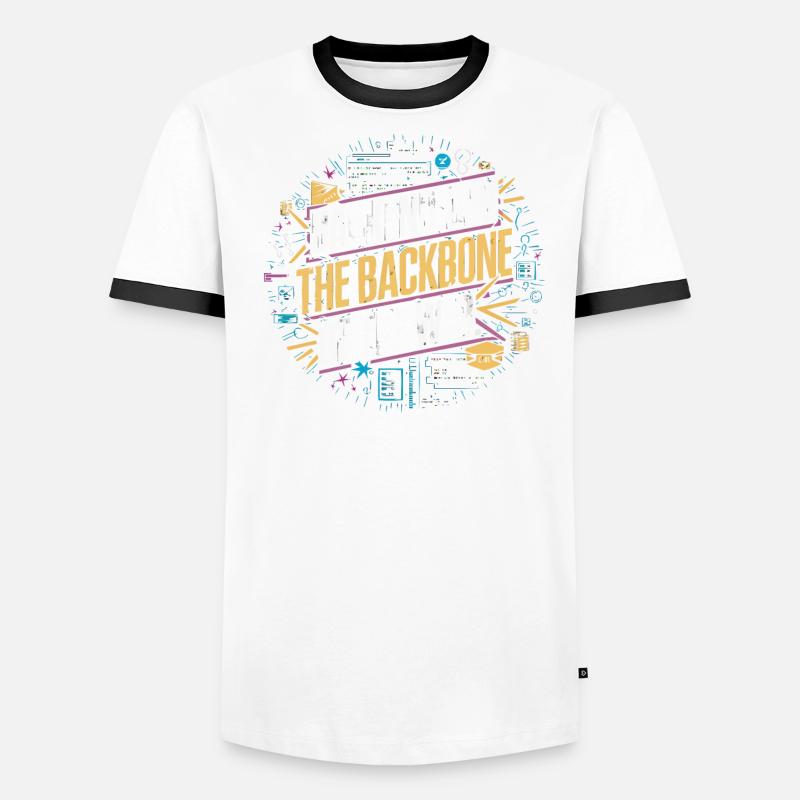Backend-Entwickler Programmierung Softwareprogrammierer Männer Kontrast-T-Shirt