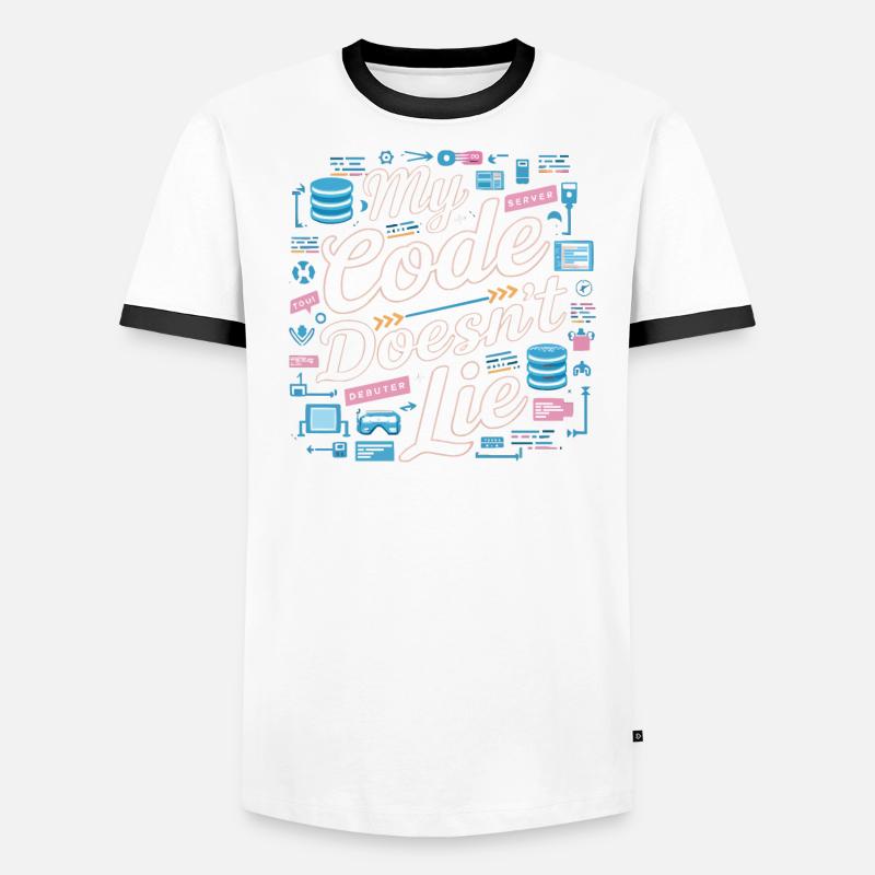 Backend-Entwickler Programmierung Softwareprogrammierer Männer Kontrast-T-Shirt