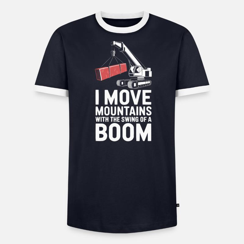 Beruf Kranführer Beruf Bauarbeiter - Männer Kontrast-T-Shirt - undefined