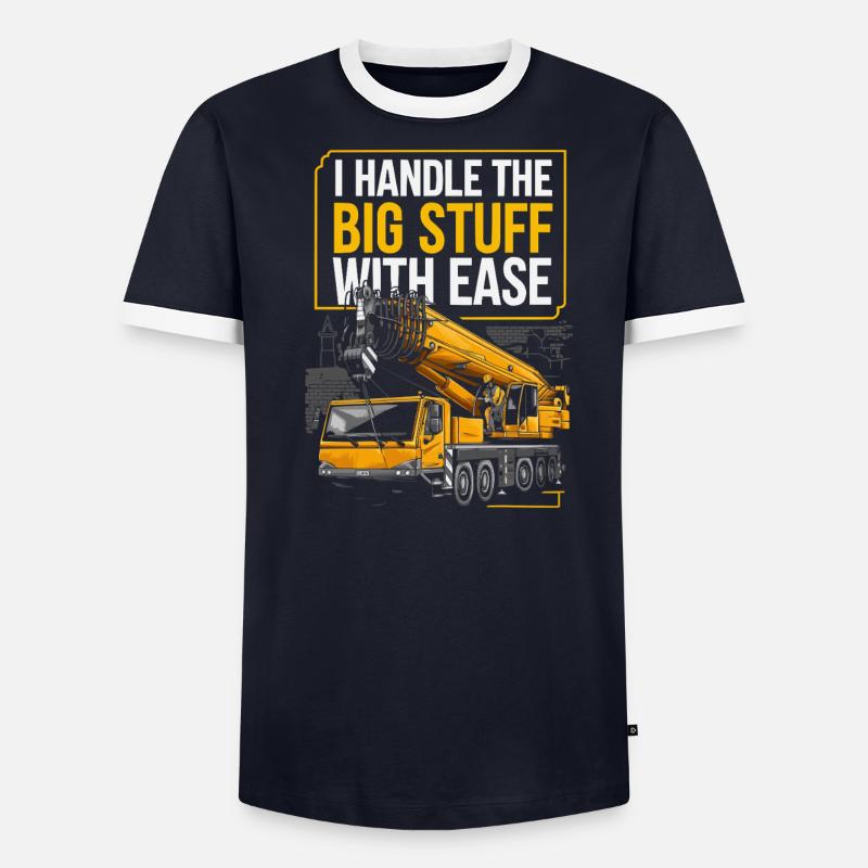 Beruf Kranführer Beruf Bauarbeiter - Männer Kontrast-T-Shirt - undefined