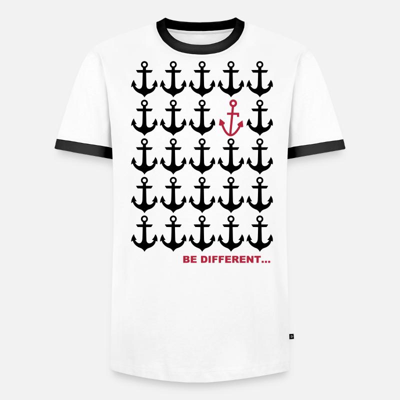 Be Different... Männer Kontrast-T-Shirt
