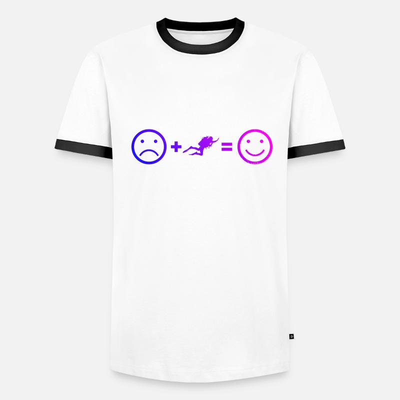 Plongeur Plongée Libre Plongée Tauchen Plongée Tauchen T-shirt contrasté Homme