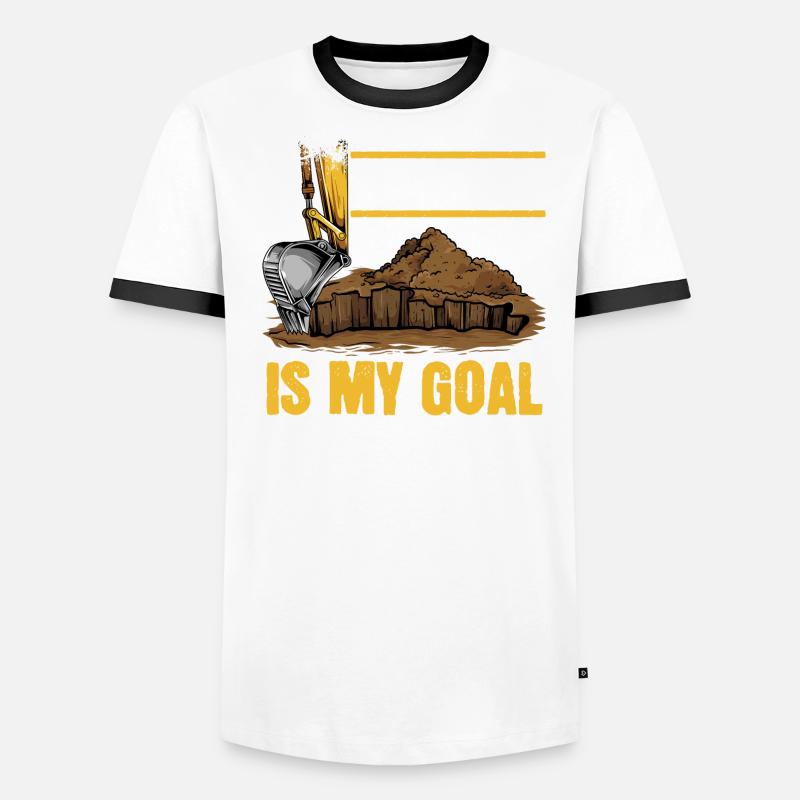 Baggerfahrer Baggerführer Baugeräteführer Bagger Männer Kontrast-T-Shirt