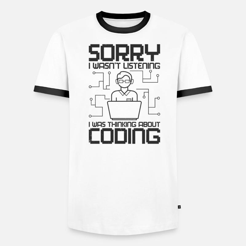 Programmierer Software Web Entwickler Coder Coding - Männer Kontrast-T-Shirt - undefined