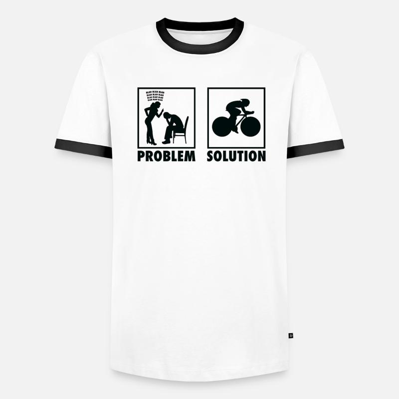 Cycling Cyclist Statement Problem Solution. Men's Ringer Shirt
