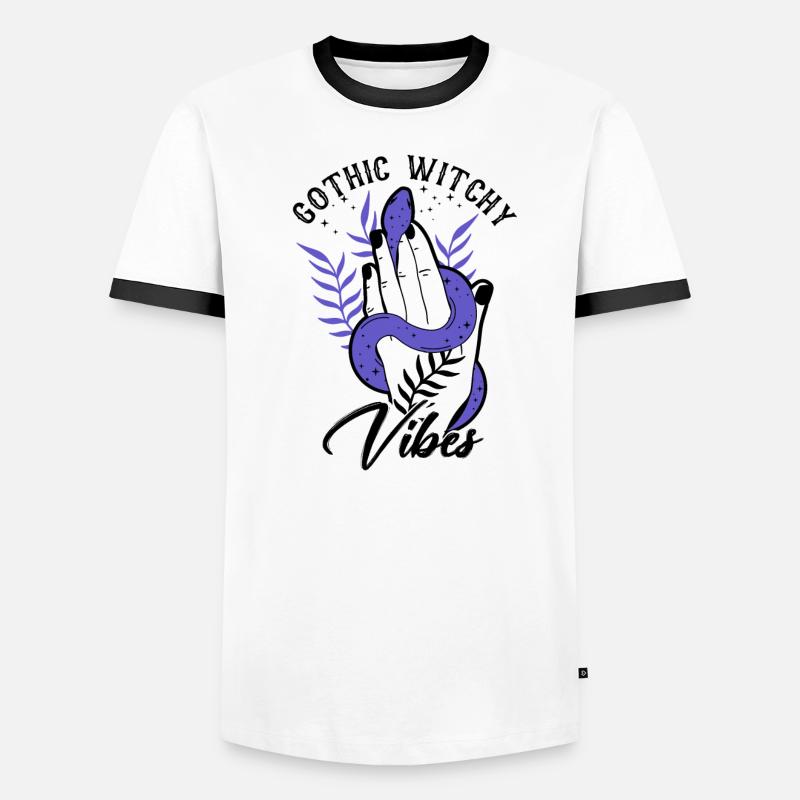 Gothic Divination Fortune Telling Witch Crystal Men's Ringer Shirt