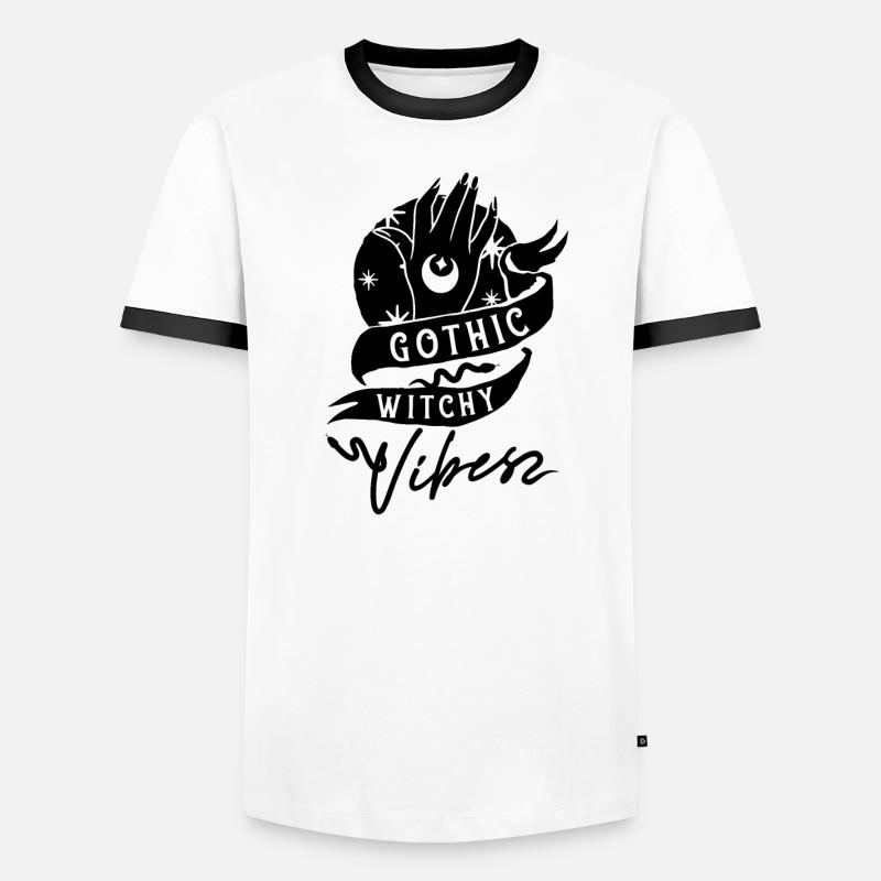Gothic Divination Fortune Telling Witch Crystal Men's Ringer Shirt